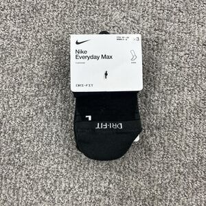 Nike Everyday Max Socks Youth 3Y-5Y Black Dri-FIT Ankle 3 Pair Pack Cushioned